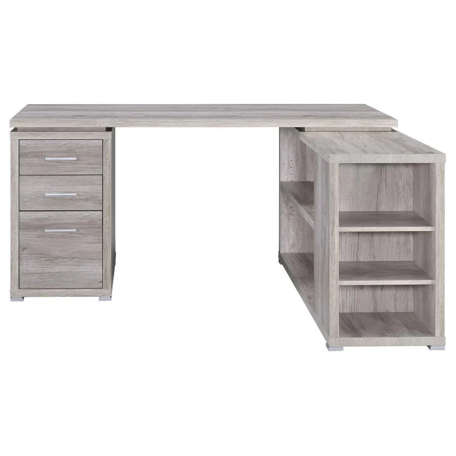 Yvette - L-shape Office Desk - Funk Metal Works LLC