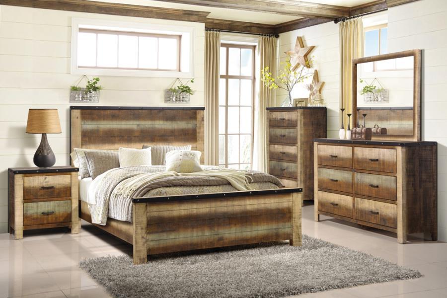 Sembene - Nightstand - Light Brown - Funk Metal Works LLC