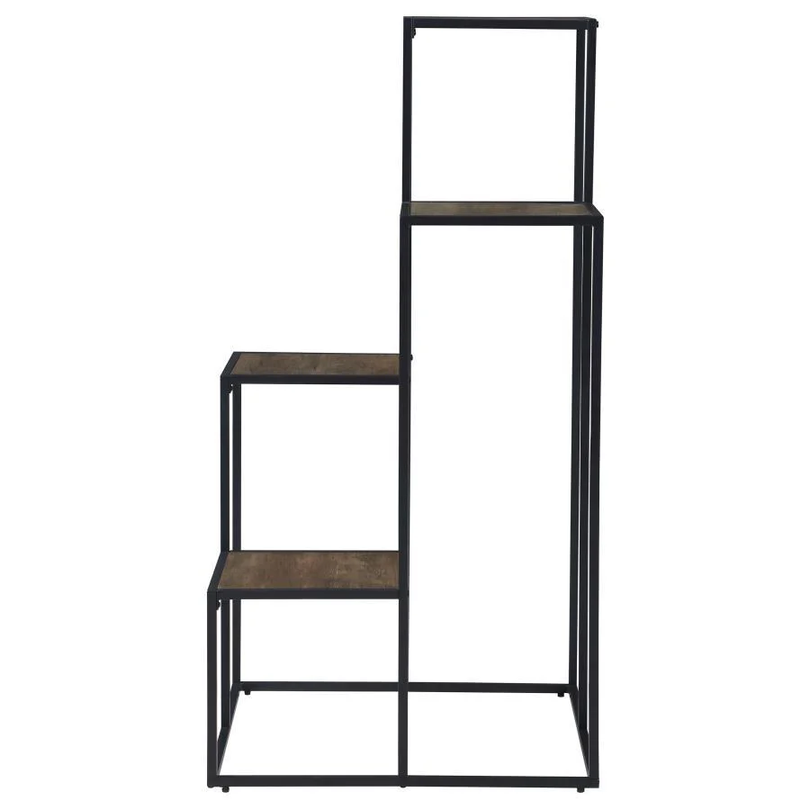Rito - 4-tier Display Shelf - Brown - Funk Metal Works LLC
