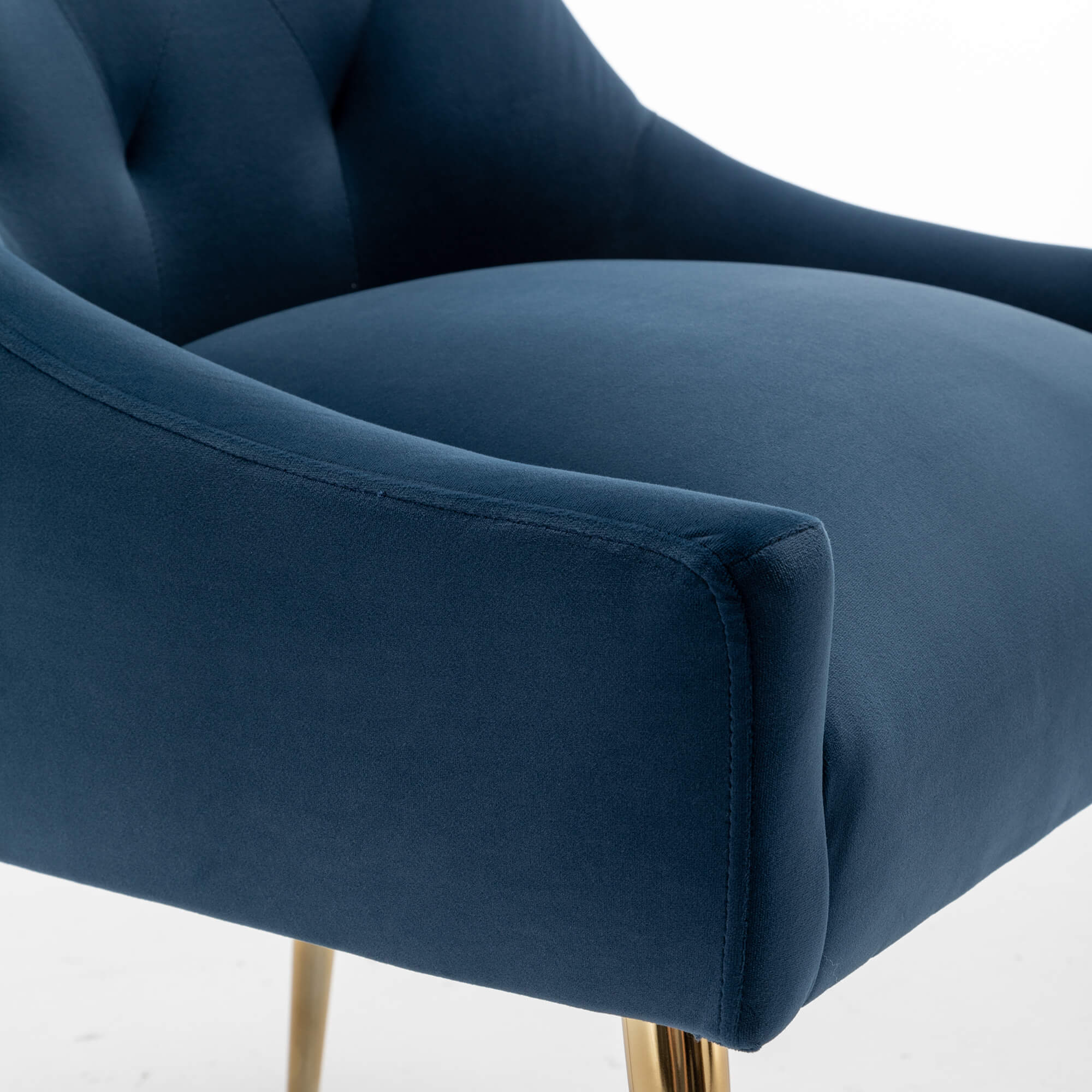 SEYNAR Modern Dining Chairs Set of 2/4/6, Upholstered Accent Chair Tufted Back Armless Chair with Back Pull - Funk Metal Works LLC