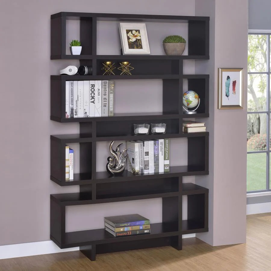 Coaster - 4-tier Open Back Bookcase - Funk Metal Works LLC