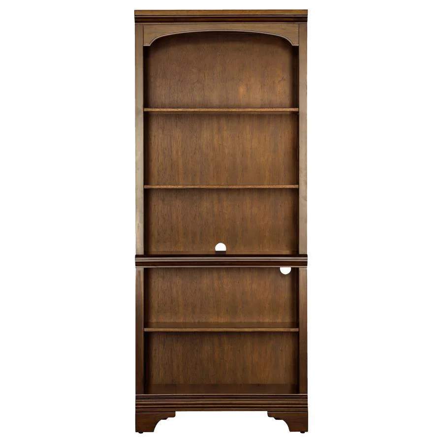 Hartshill - 5-Shelf Bookcase - Brown - Funk Metal Works LLC