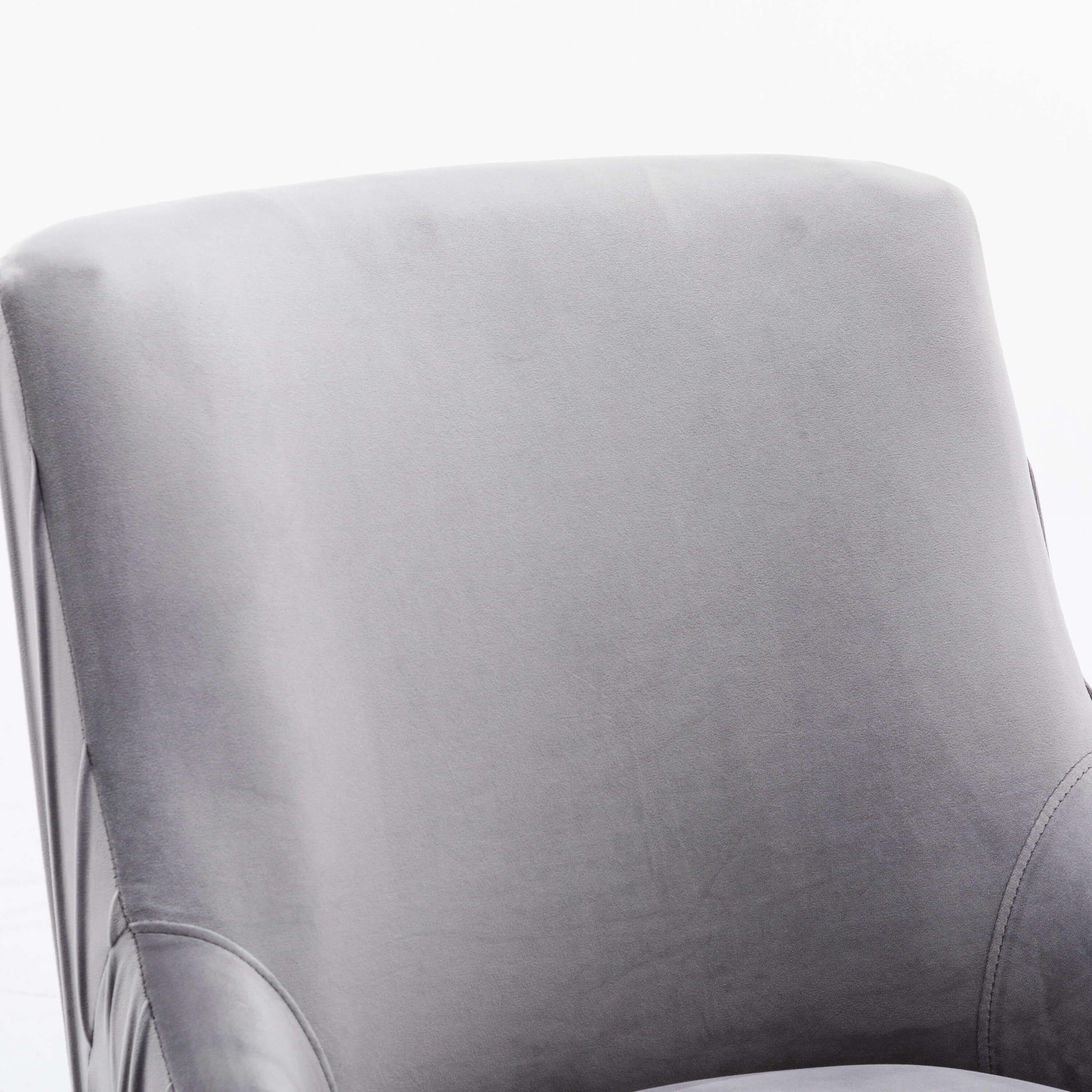 SEYNAR Modern Velvet Pleated Finish Back Dining Chair Set of 2/4/6 with Rear Handle - Funk Metal Works LLC