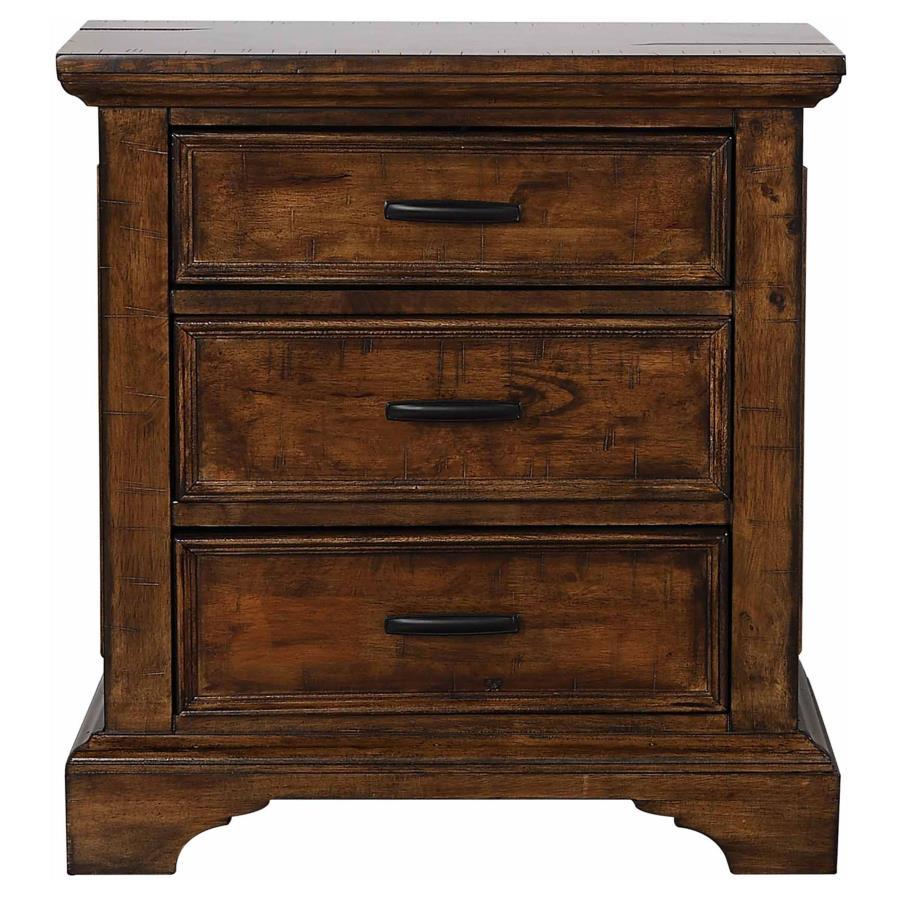 Elk Grove - Nightstand - Light Brown - Funk Metal Works LLC