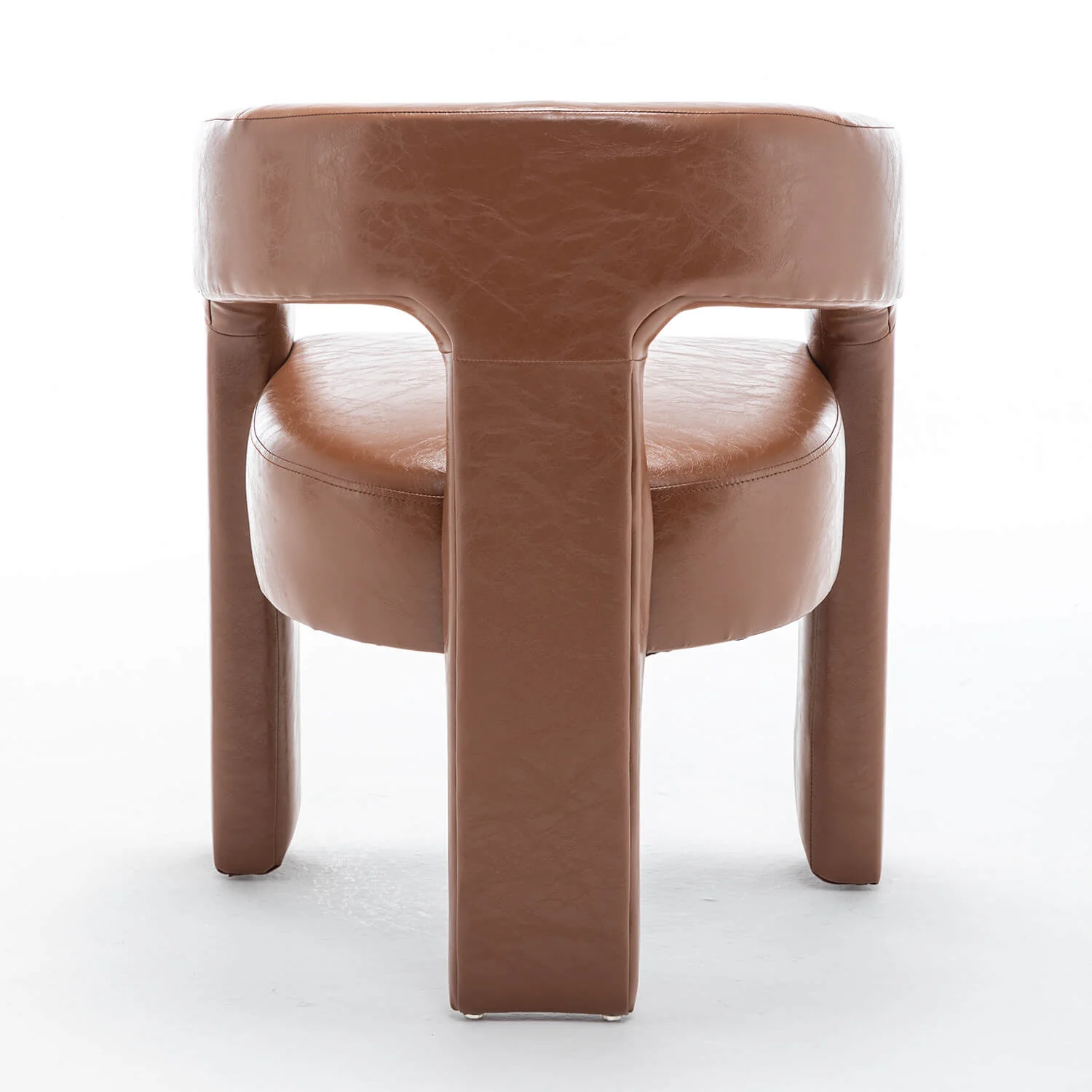 SEYNAR Modern Glam PU Leather Upholstered Dining Chair - Funk Metal Works LLC