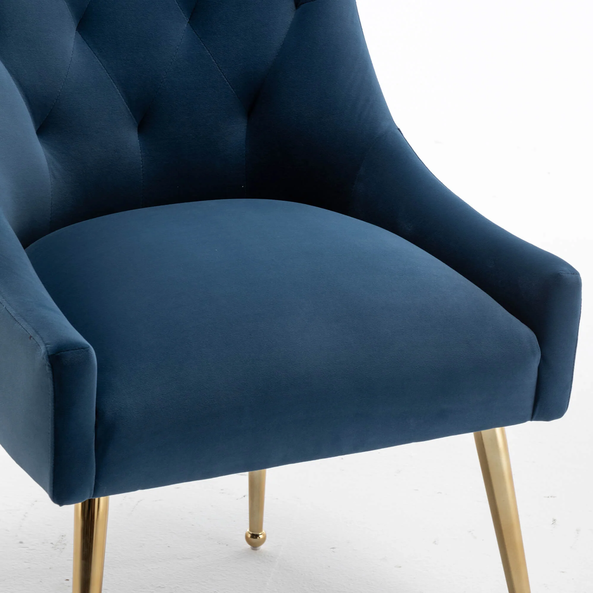 SEYNAR Modern Dining Chairs Set of 2/4/6, Upholstered Accent Chair Tufted Back Armless Chair with Back Pull - Funk Metal Works LLC