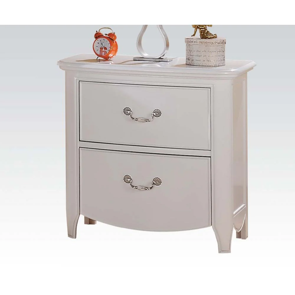 Cecilie - Nightstand - White - Funk Metal Works LLC