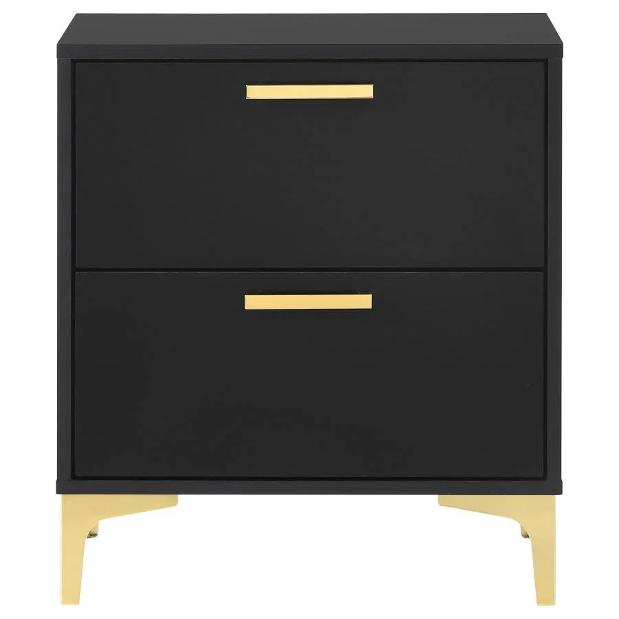 Kendall - Nightstand - Black - Funk Metal Works LLC