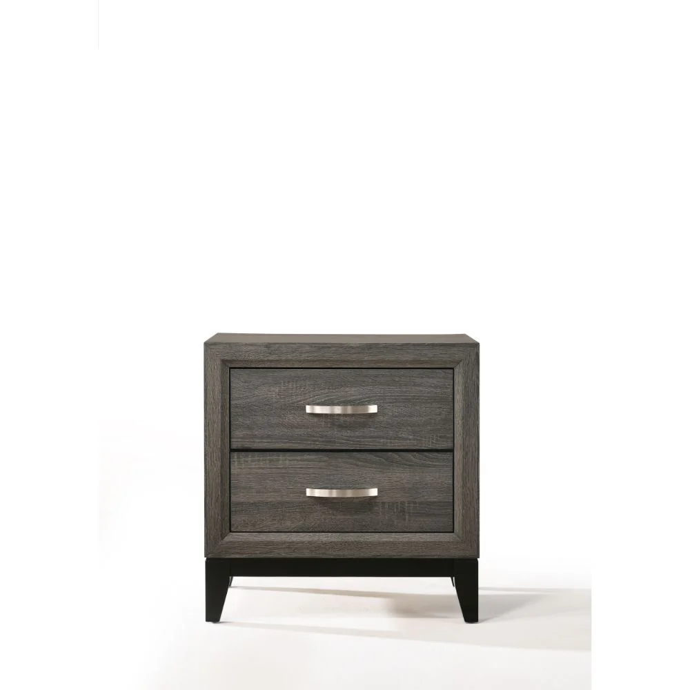 Valdemar - Nightstand - Weathered Gray - Funk Metal Works LLC