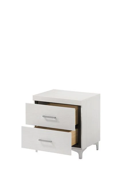 Casilda - Nightstand - White Finish - Funk Metal Works LLC