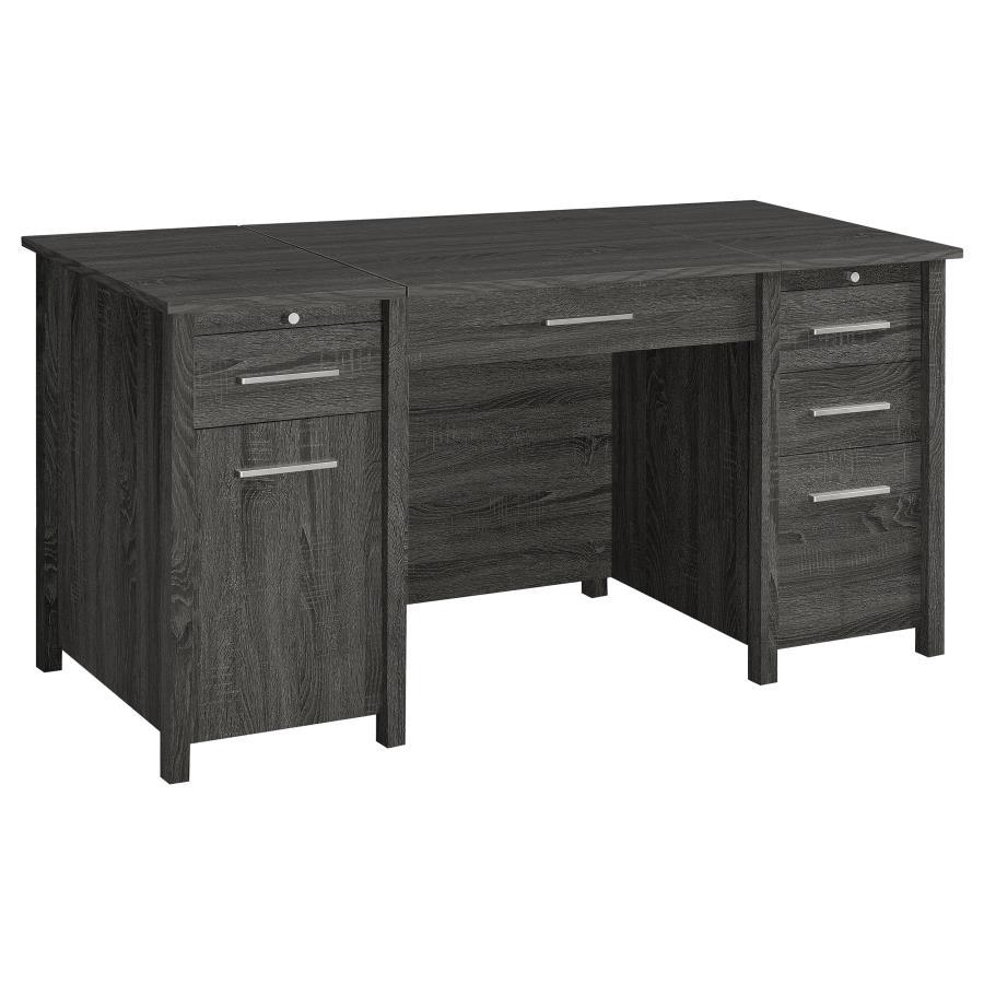 Dylan - Lift Top Desk - Gray - Funk Metal Works LLC