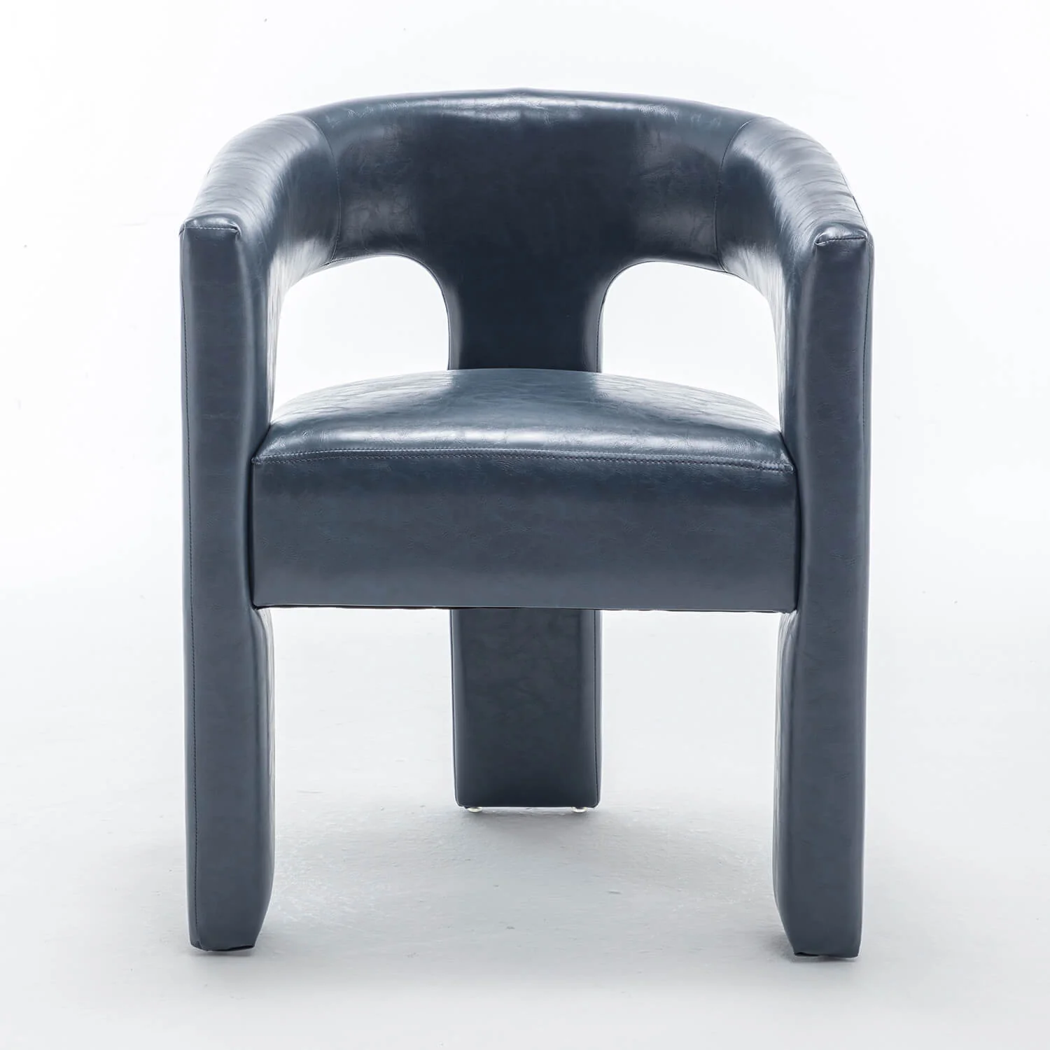 SEYNAR Modern Glam PU Leather Upholstered Dining Chair - Funk Metal Works LLC