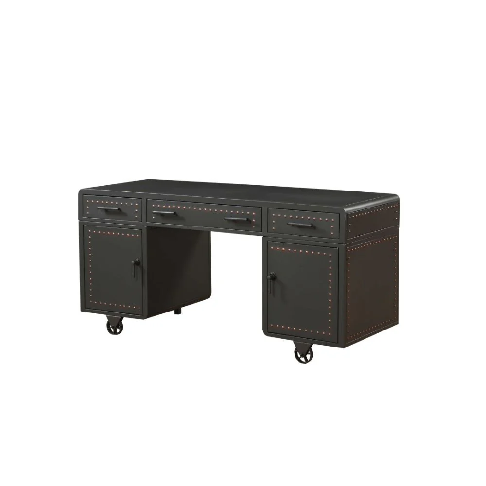 Actaki - Desk - Sandy Gray - Funk Metal Works LLC