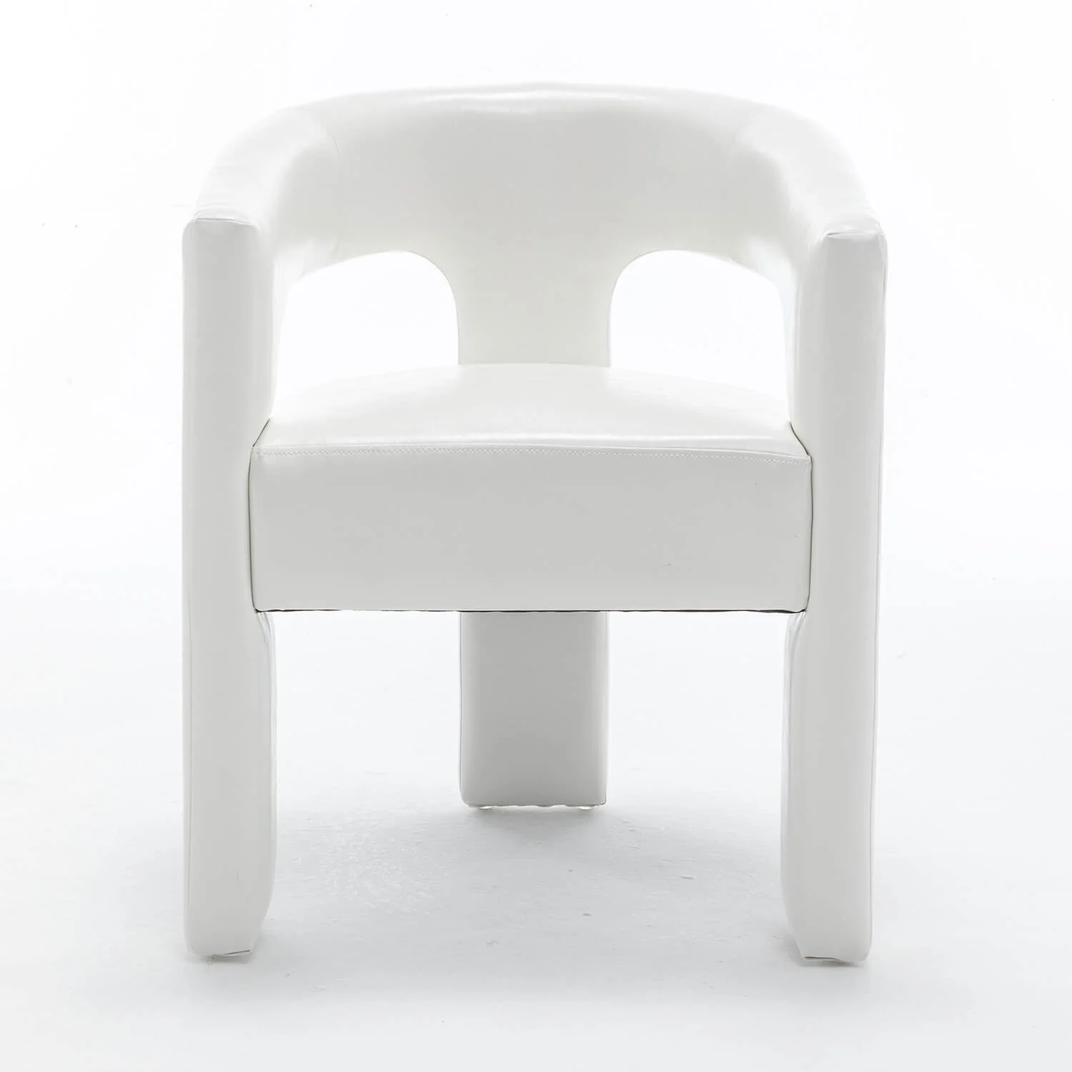 SEYNAR Modern Glam PU Leather Upholstered Dining Chair - Funk Metal Works LLC