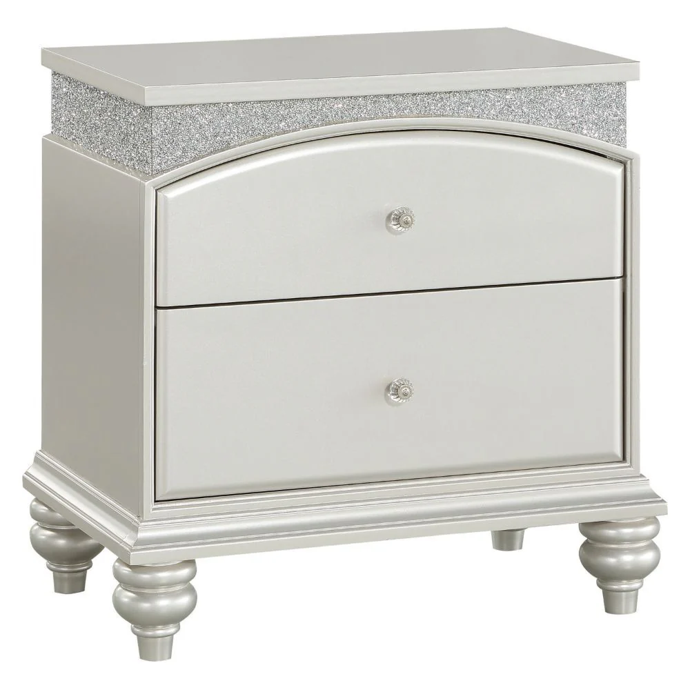 Maverick - Nightstand - Platinum - Funk Metal Works LLC