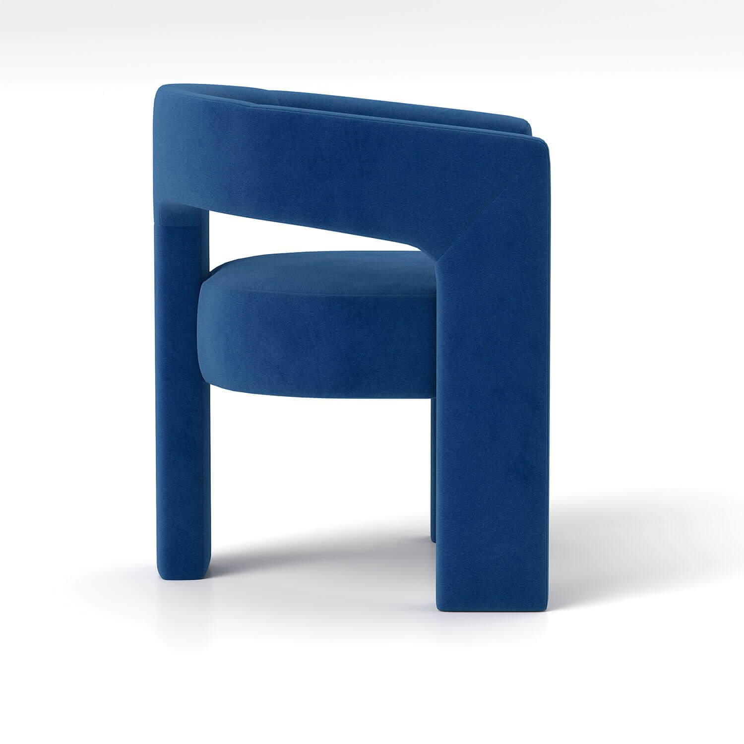 SEYNAR Modern Glam Velvet Upholstered Dining Chair, Open-Back Accent Chair - Funk Metal Works LLC