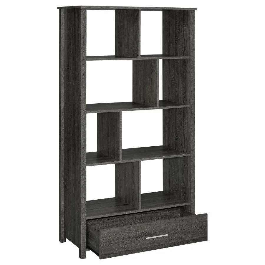 Dylan - Standard Bookcase - Gray - Funk Metal Works LLC