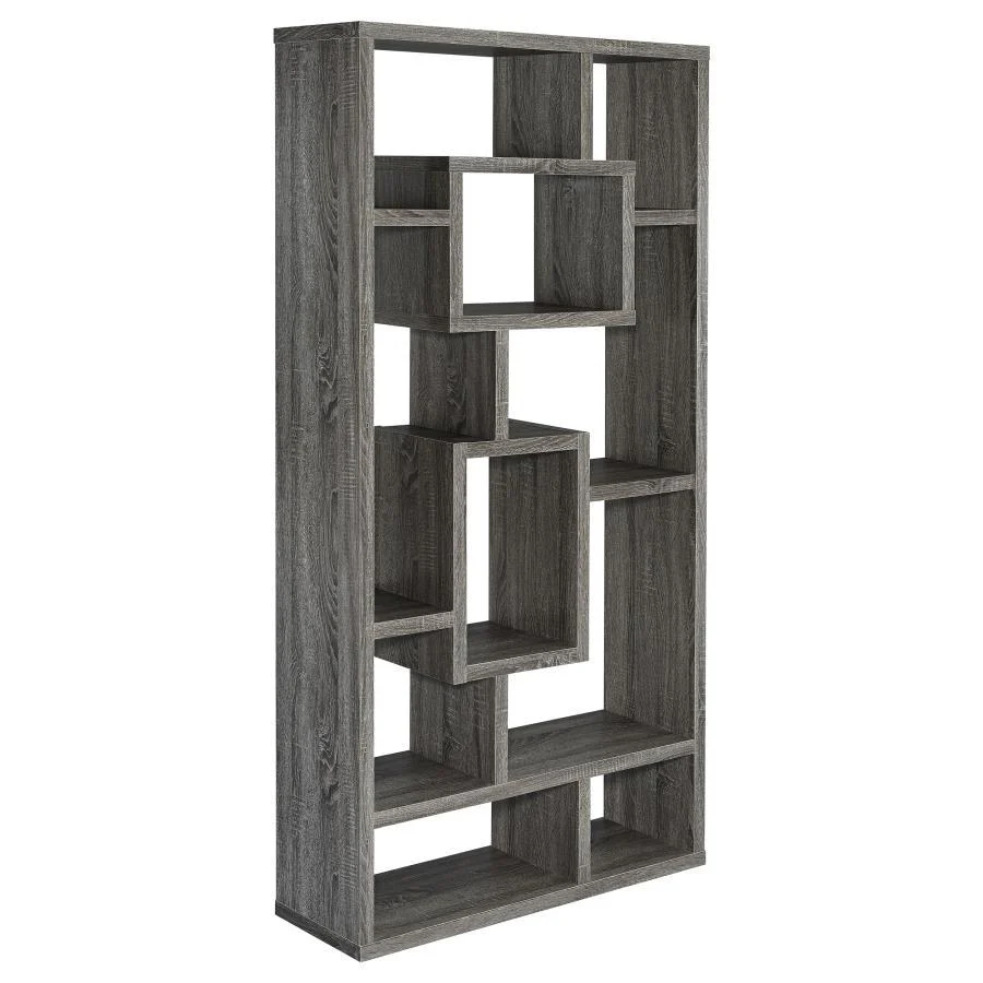 Cabianca - 10-shelf Bookcase - Funk Metal Works LLC