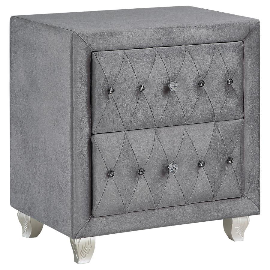 Deanna - 2-drawer Rectangular Nightstand - Funk Metal Works LLC