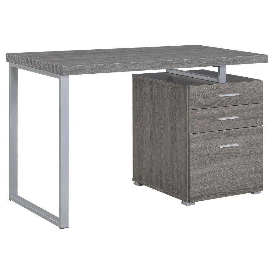 Brennan - 3-drawer Office Desk - Funk Metal Works LLC