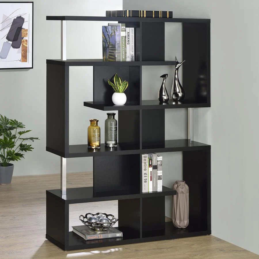 Coaster - 5-tier Geometric Design Bookcase - Funk Metal Works LLC