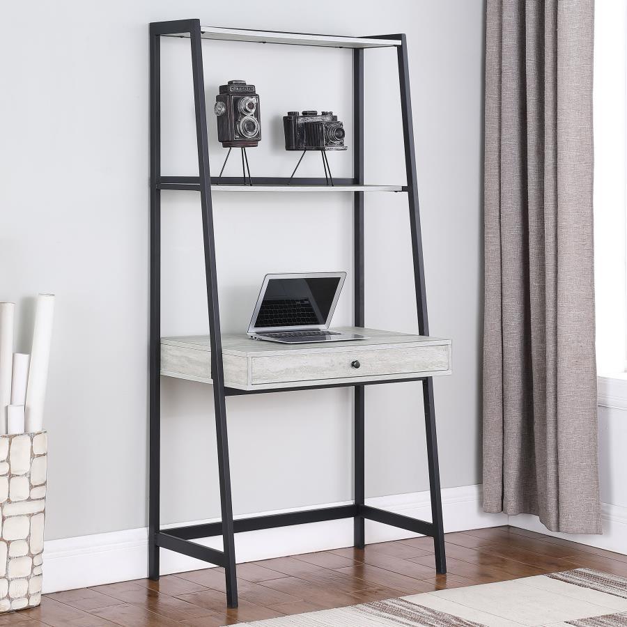 Pinckard - Ladder Desk - Gray - Funk Metal Works LLC