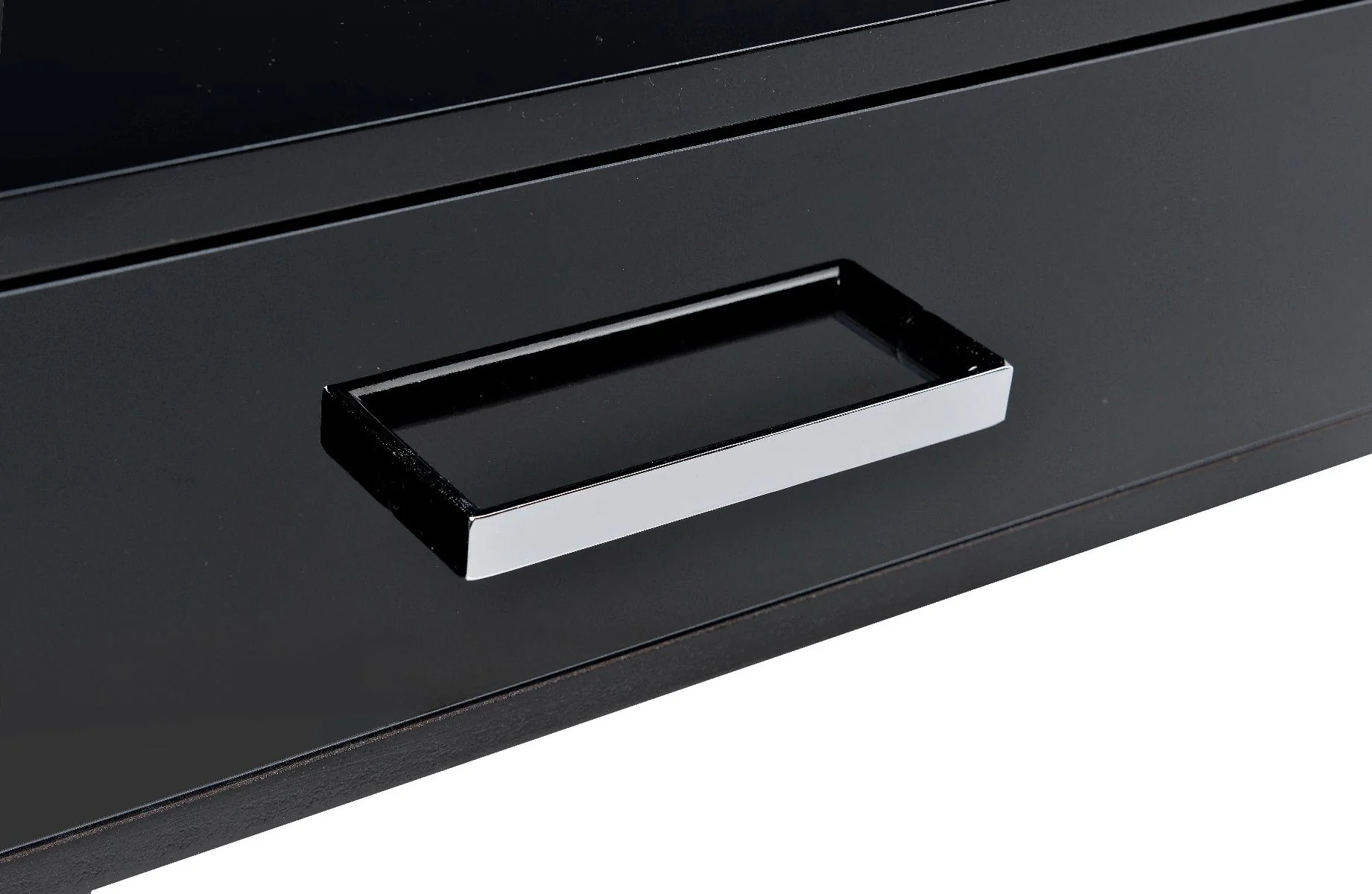 Coleen - Desk - Black High Gloss & Chrome Finish - Funk Metal Works LLC