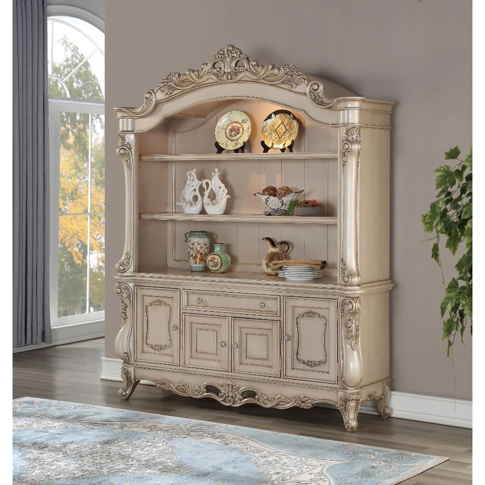 Gorsedd - Bookshelf - Antique White - Funk Metal Works LLC