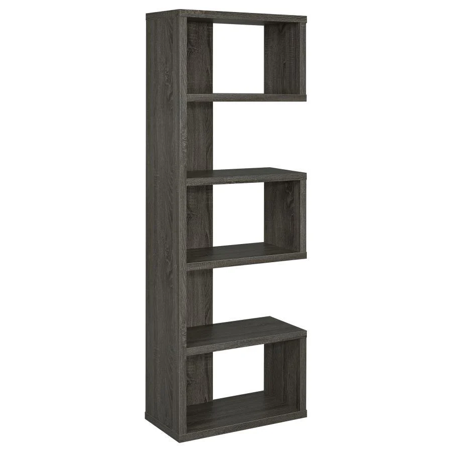 Coaster - 5-tier Alternating Boxes Design Bookcase - Funk Metal Works LLC