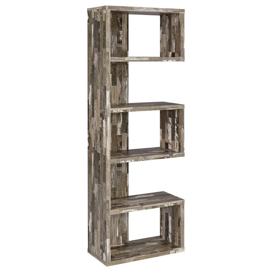 Coaster - 5-tier Alternating Boxes Design Bookcase - Funk Metal Works LLC