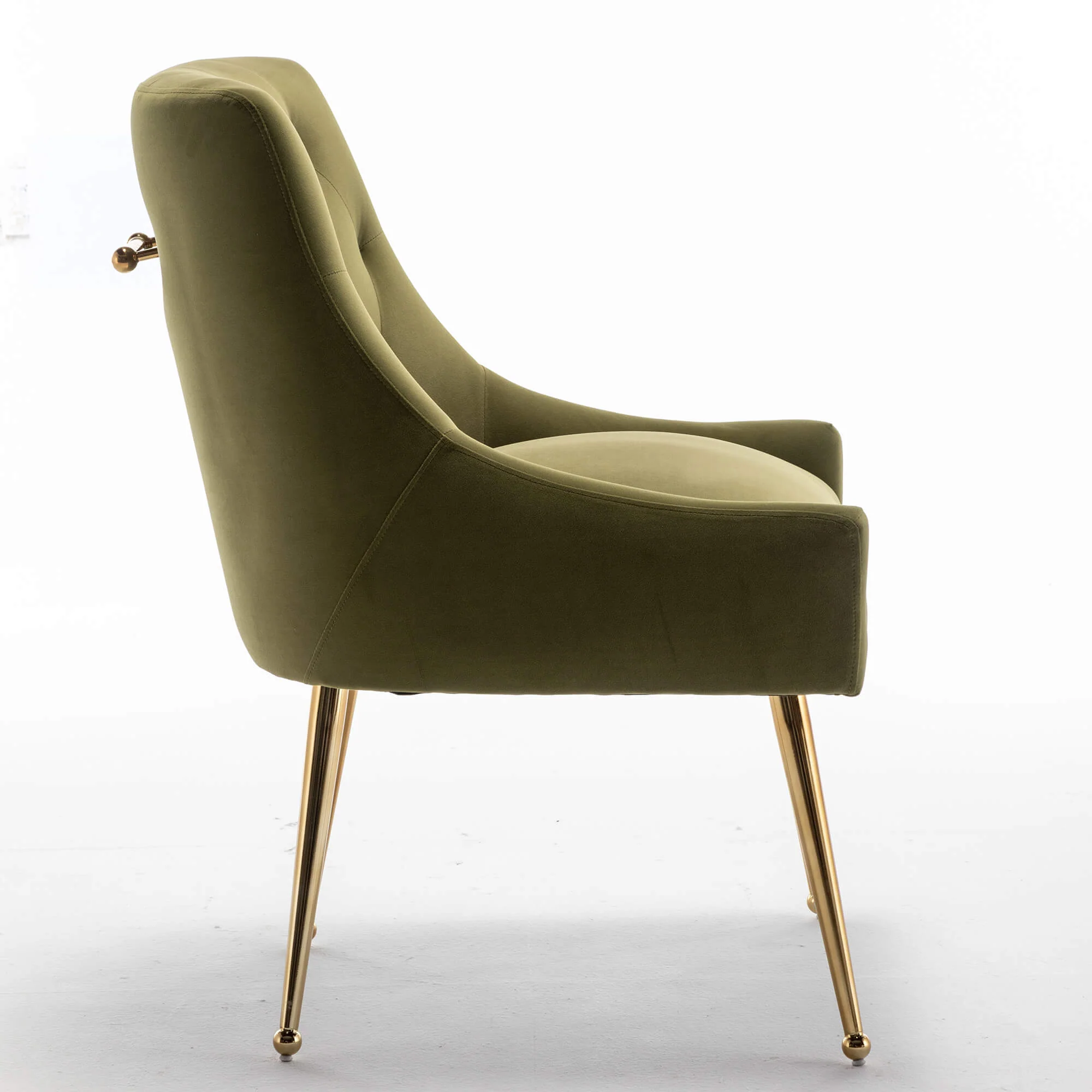 SEYNAR Modern Dining Chairs Set of 2/4/6, Upholstered Accent Chair Tufted Back Armless Chair with Back Pull - Funk Metal Works LLC