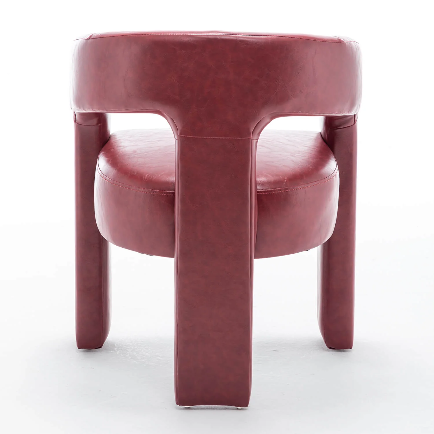SEYNAR Modern Glam PU Leather Upholstered Dining Chair - Funk Metal Works LLC