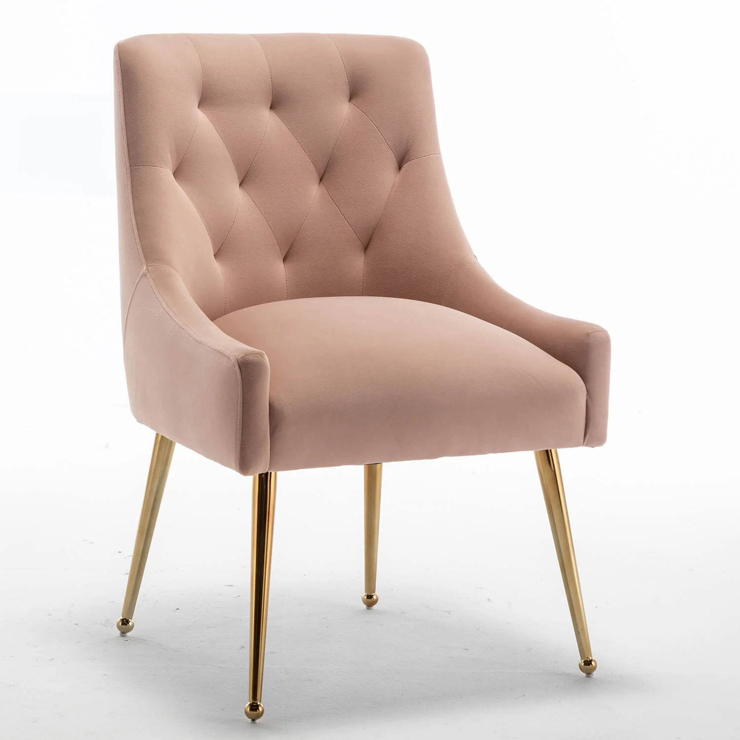 SEYNAR Modern Dining Chairs Set of 2/4/6, Upholstered Accent Chair Tufted Back Armless Chair with Back Pull - Funk Metal Works LLC
