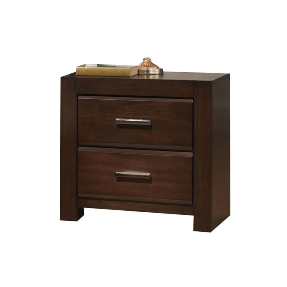 Oberreit - Nightstand - Walnut - Funk Metal Works LLC