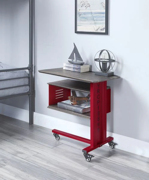 Cargo - Accent Table w/Wall Shelf - Funk Metal Works LLC