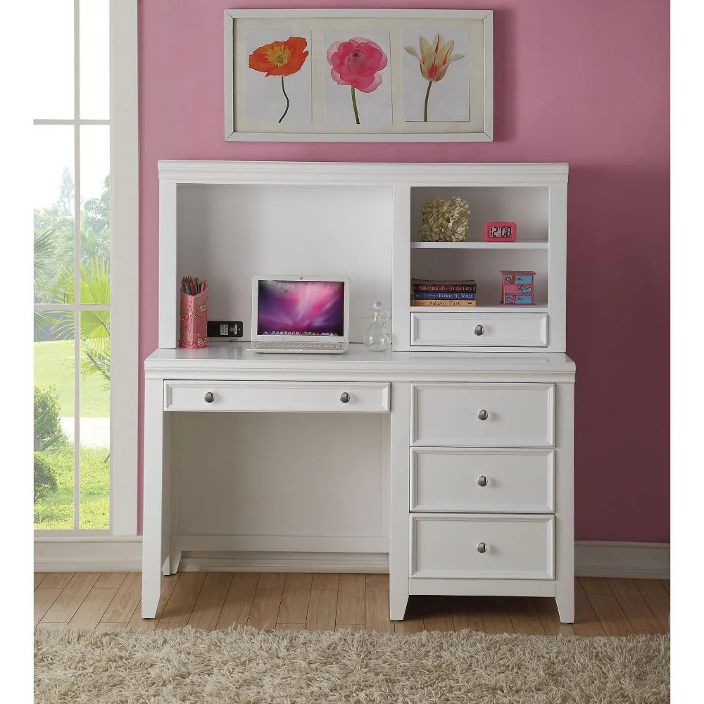Lacey - Desk - White - Funk Metal Works LLC