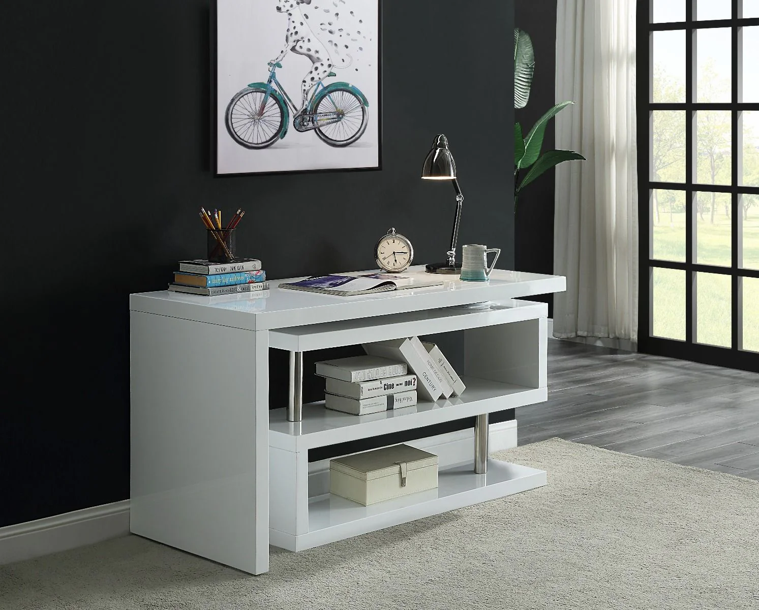 Buck II - Writing Desk - Funk Metal Works LLC