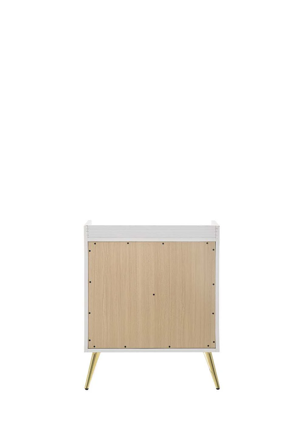 Zeena - Nightstand - White Finish - Funk Metal Works LLC