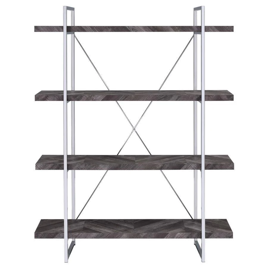 Grimma - Bookcase - Gray - Funk Metal Works LLC