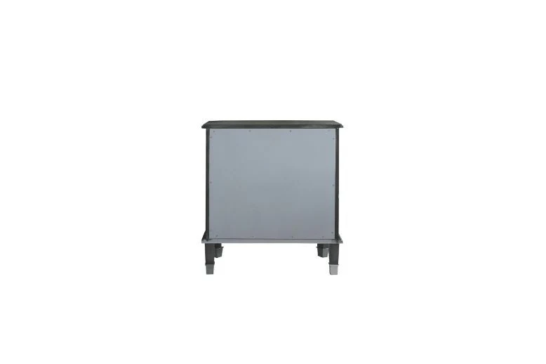 House - Beatrice Nightstand - Charcoal & Light Gray Finish - Funk Metal Works LLC