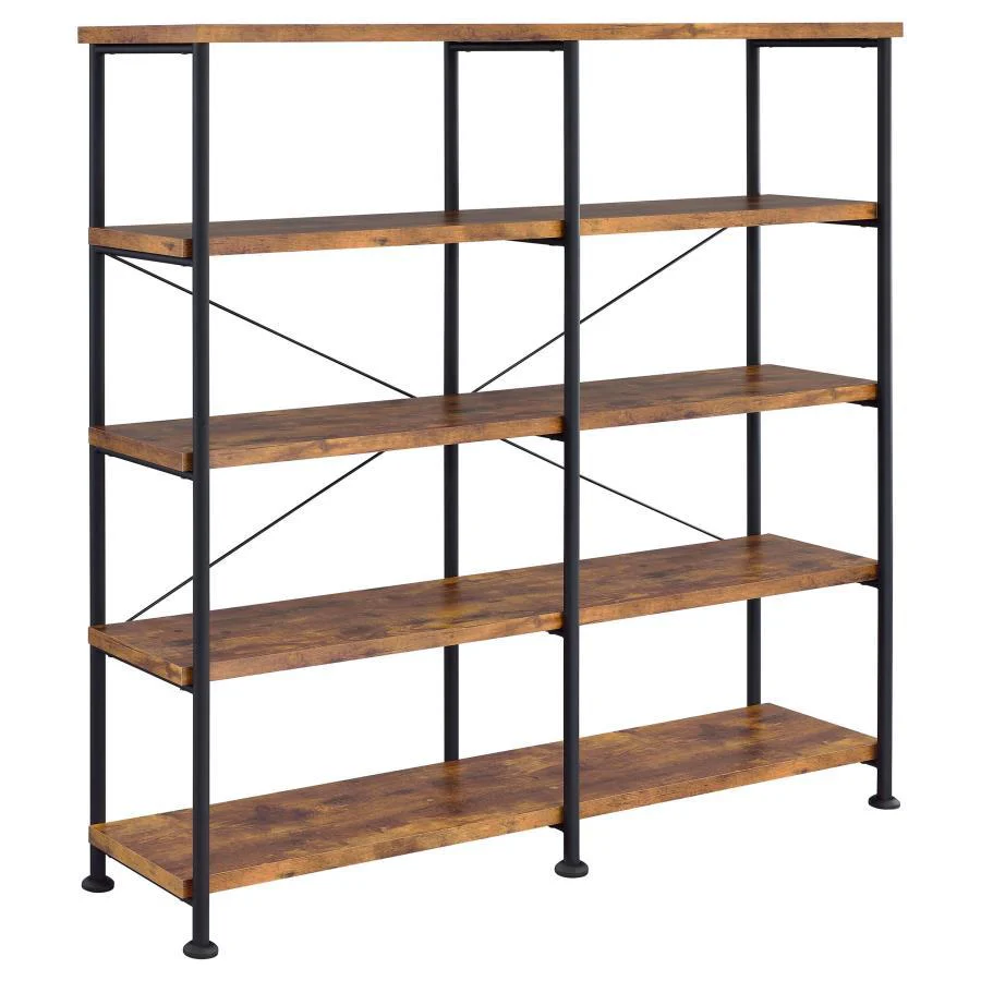 Analiese - 4-shelf Open Bookcase - Funk Metal Works LLC