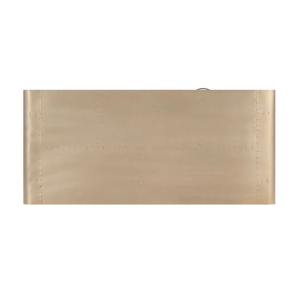 Danton - Desk - Gold Aluminum - Funk Metal Works LLC