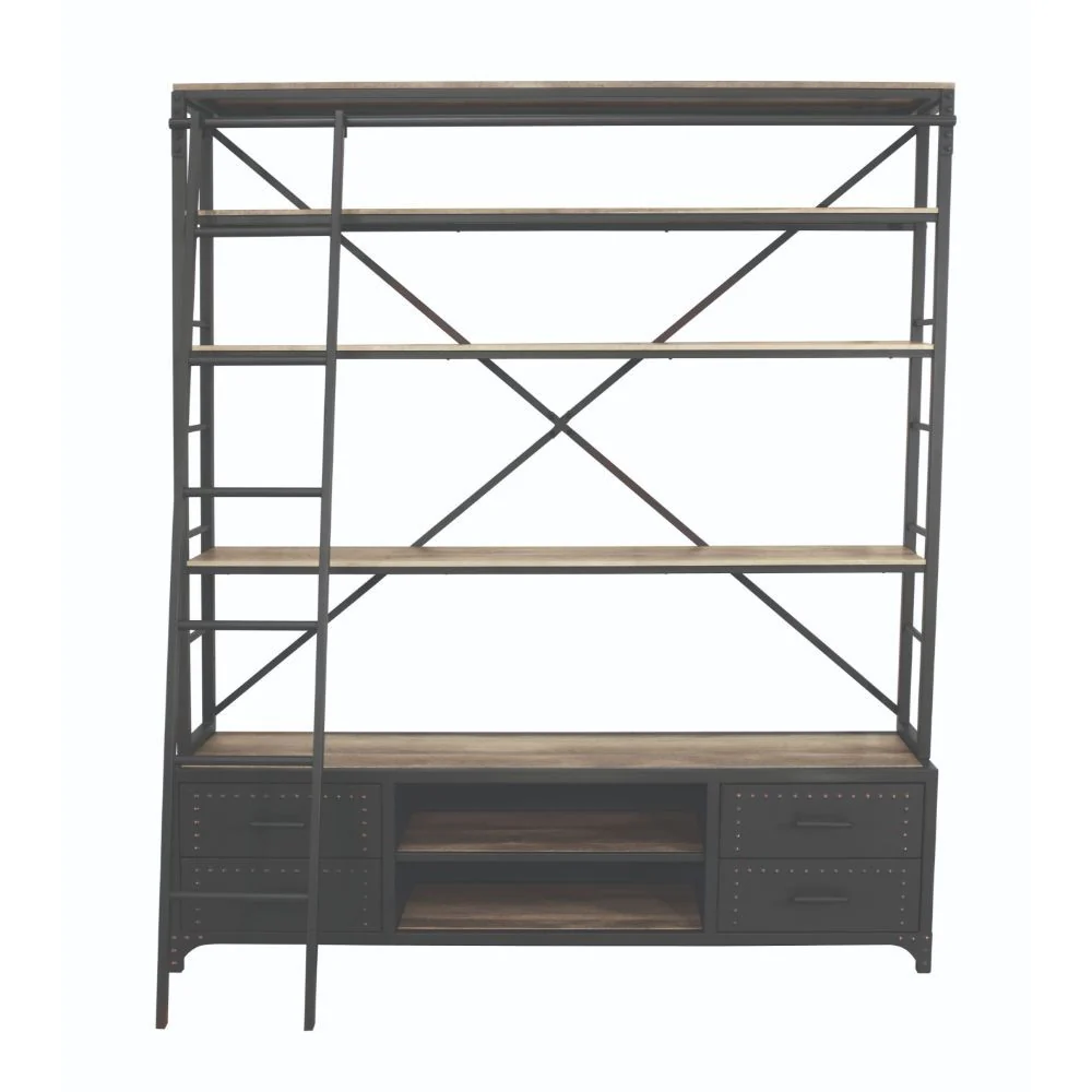 Actaki - Bookshelf & Ladder - Funk Metal Works LLC