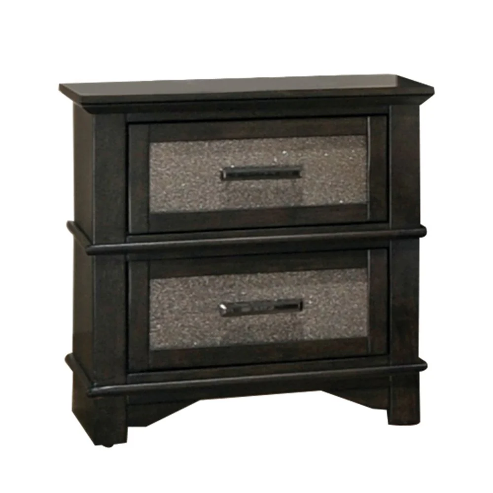 Anatole - Nightstand - Dark Walnut - Funk Metal Works LLC