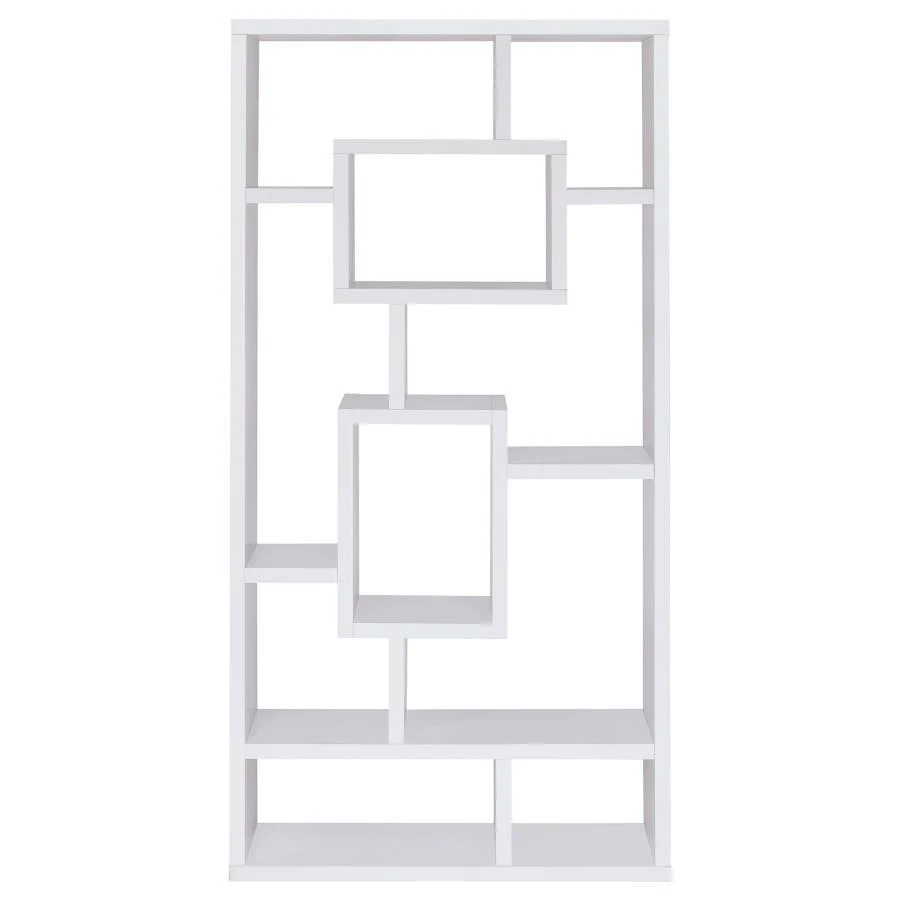 Cabianca - 10-shelf Bookcase - Funk Metal Works LLC