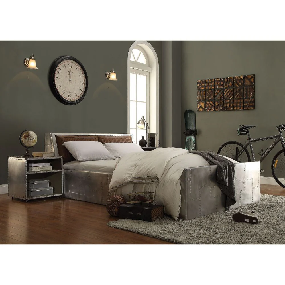 Brancaster - Nightstand - Aluminum - Funk Metal Works LLC