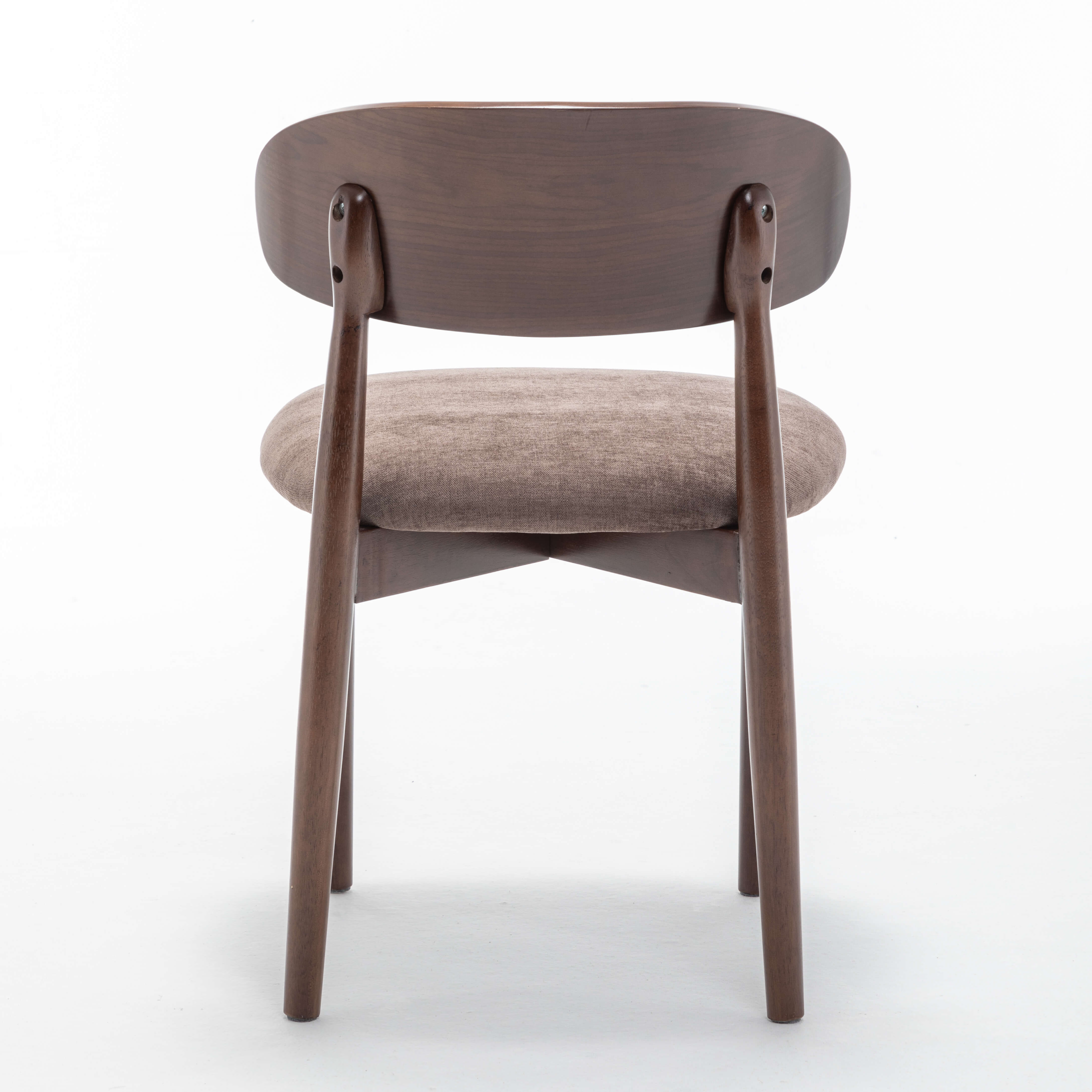 SEYNAR Set of 2/4/6 Mid-Century Modern Chenille Dining Chairs with Solid Wood Frame - Funk Metal Works LLC