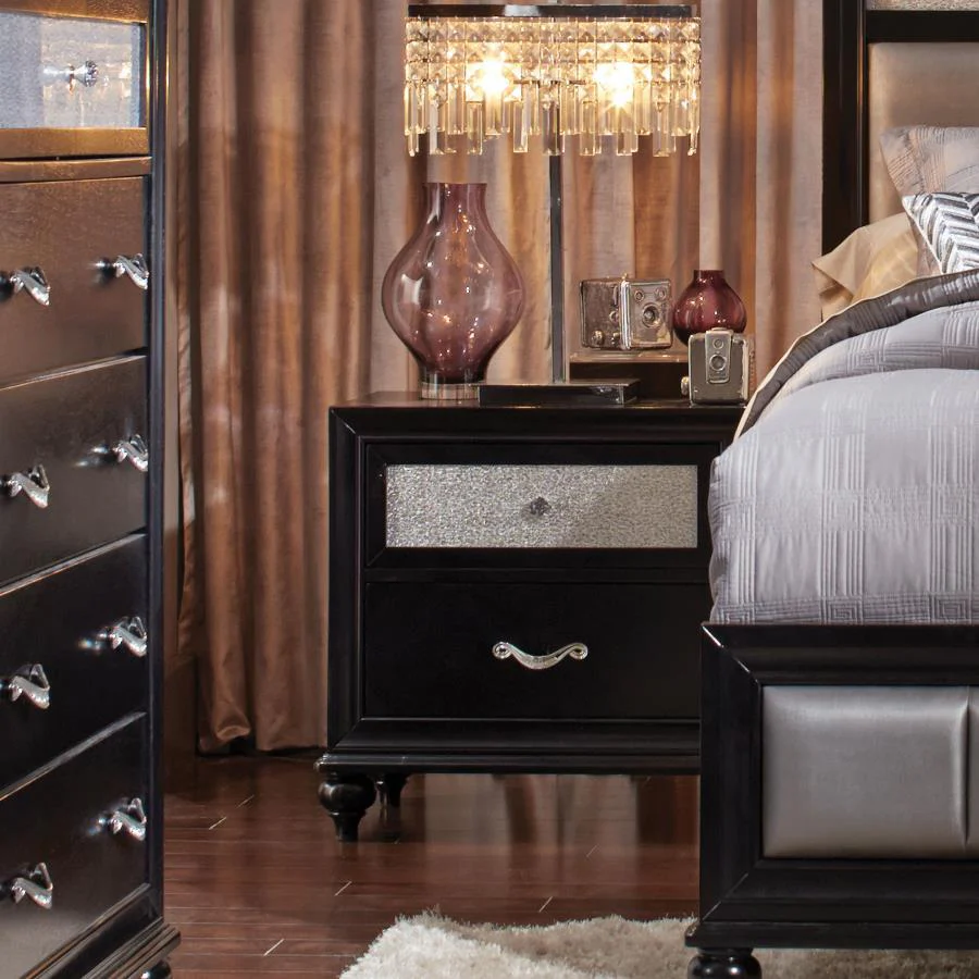 Barzini - 2-drawer Nightstand - Funk Metal Works LLC