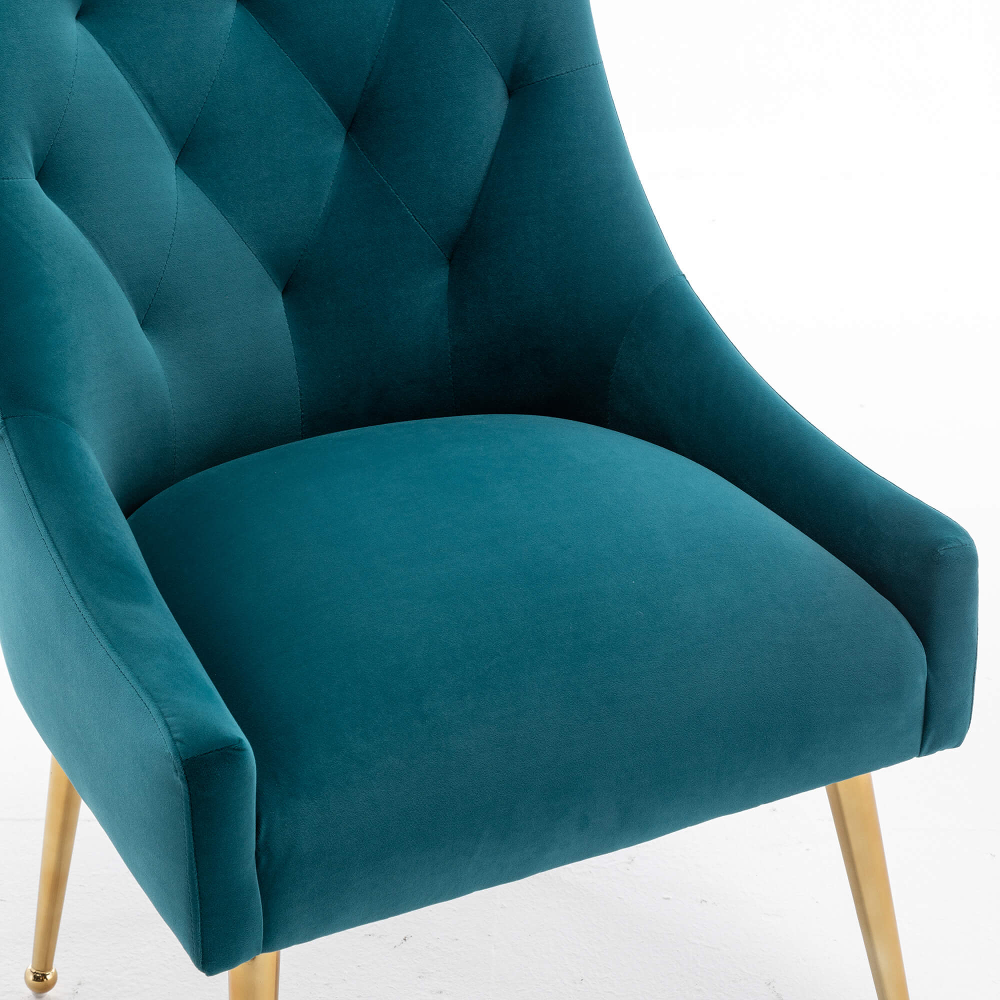 SEYNAR Modern Dining Chairs Set of 2/4/6, Upholstered Accent Chair Tufted Back Armless Chair with Back Pull - Funk Metal Works LLC