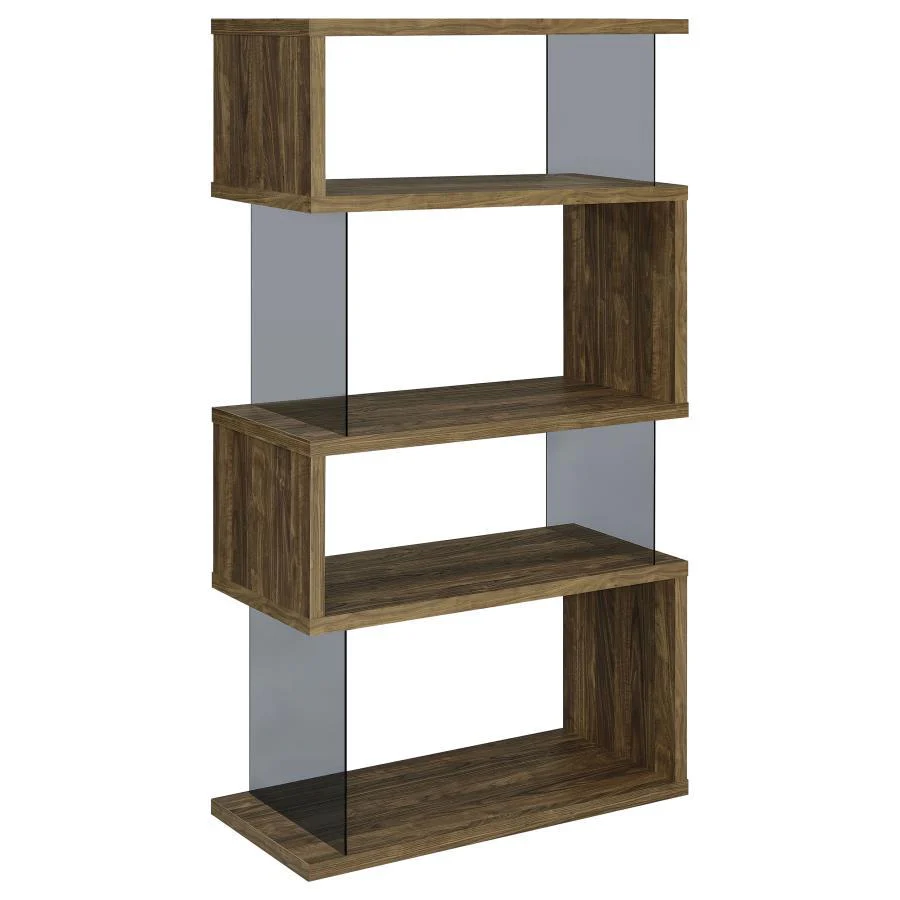 Emelle - Bookcase - Brown - Funk Metal Works LLC